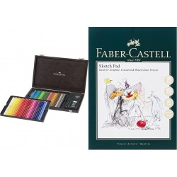 Cutie Lemn 48 Creioane Colorate Polychromos Faber-castell Fc110006