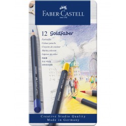 Lec Creioane Colorate Faber-castell Goldfaber 12/set Fc114712 Cutie Metal