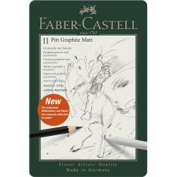 Lec Creion Grafit Pitt Faber-castell Mat 11/set Fc115220