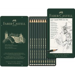 Lec Creion Faber Castell 9000 12/set Fc119065 Cutie Metal