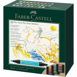 Pitt Artist Pen Dual Marker Set 30 Bucati Faber-castell Fc162030sd