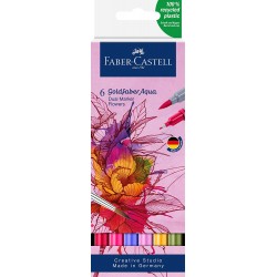Lec Marker Solubil Faber-castell Goldfaber 2 Capete 6/set Flori Fc164527