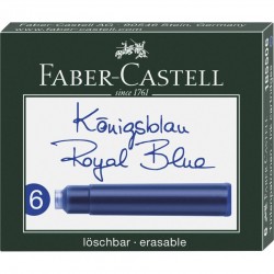 Lec Patroane Cerneala Faber-castell Royal Blue 6/set Fc185506