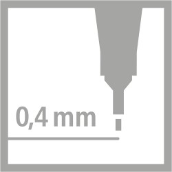Liner Stabilo Point 88 0.4mm 10 Culori/set 0358810