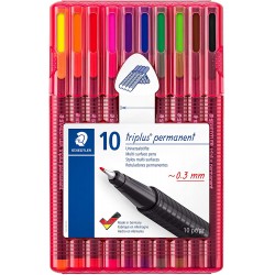 Gri Fineliner Ultra Fine Permanent Pens, 0.3mm, For Journaling, Drawing 10/set St-331sb10