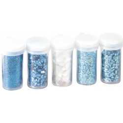 Kp Glitter Mix Turquoise 5/set 8105490