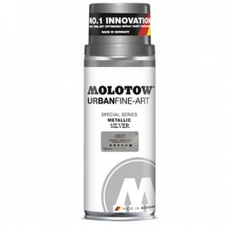 Spray Ufa Metallic Molotow 400ml Metallic Silver Mlw278