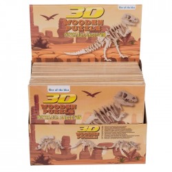 Blu Puzzle Lemn 3d 12*30cm Schelet De Dinozaur 76/6045