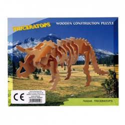 Blu Puzzle Lemn 3d 12*30cm Schelet De Dinozaur 76/6045