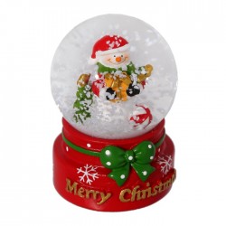 Blu Glob Decorativ Din Sticla 6.5*5cm Merry Christmas 946113