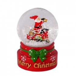 Blu Glob Decorativ Din Sticla 6.5*5cm Merry Christmas 946113