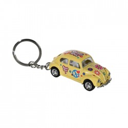 Blu Breloc Chei 6.5cm Vw Beetle 1967 - Flower Power 56/0097