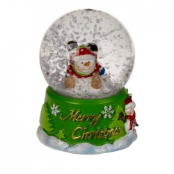 Blu Glob Decorativ Din Sticla 4.5*6.5cm Merry Christmas 946070