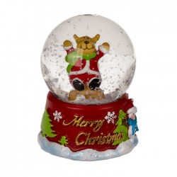 Blu Glob Decorativ Din Sticla 4.5*6.5cm Merry Christmas 946070