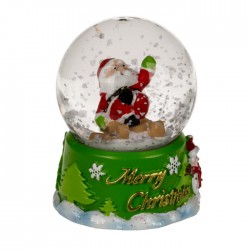 Blu Glob Decorativ Din Sticla 4.5*6.5cm Merry Christmas 946070