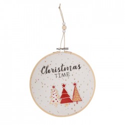 Blu Decoratiune Suspendata Din Lemn 2*17*2cm Christmas Time 960433