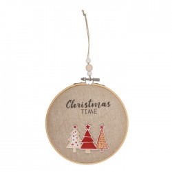 Blu Decoratiune Suspendata Din Lemn 2*21*2cm Christmas Time 960434