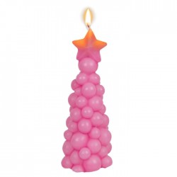 Blu Lumanare Craciun 7*18cm Bubble X-mas Tree Culori Asortate 939152