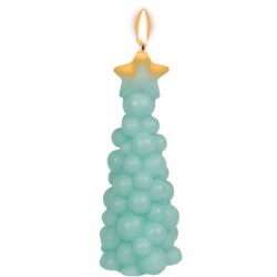 Blu Lumanare Craciun 7*18cm Bubble X-mas Tree Culori Asortate 939152