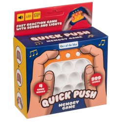 Blu Quick Push - Consola Jocuri Pop It Cu Sunet Si Lumina Led 12.5cm 79/7022