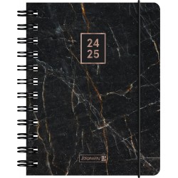 Br Agenda Scolara Spira A6 Pp Datata Zilnic 2024-2025 Cu Elastic Black Marble 71755085