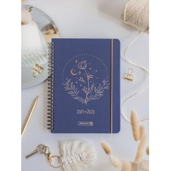 Br Agenda Scolara Spira A6 Datata Zilnic 2024-2025 Cu Elastic Moon Flower 71775025