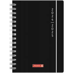 Br Agenda Scolara Spira A5 Pp Datata Zilnic 2024-2025 Cu Elastic Plain Black 72055125