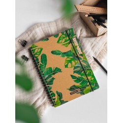 Br Agenda Scolara Spira A6 Datata Saptamanal 2024-2025 Cu Elastic Jungle Leaves 71835215