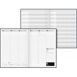 Br Agenda Datata Saptamanal Time Center A4 2025 Baladek Negru 72440905