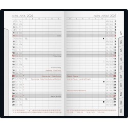 Br Agenda Datata Lunar Artistico 9*15cm 2025 Negru 75128905