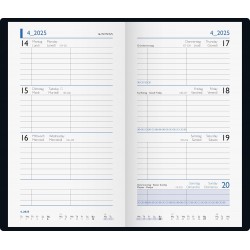 Br Agenda Datata Saptamanal 9*15cm 2025 Balacron Albastru 75661035