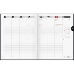 Br Agenda Datata Saptamanal Artistico A4 2025 Negru 76110905