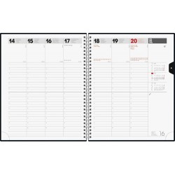 Br Agenda Datata Saptamanal 2025 Manager Wt7 21*26 Coperta Soft Argintiu 76164845