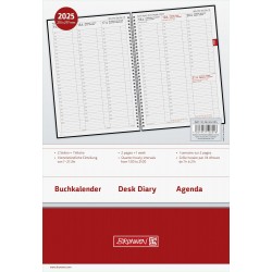 Br Agenda Datata Saptamanal Brunnen A4 2025 Spira Negru Metalic 76365905