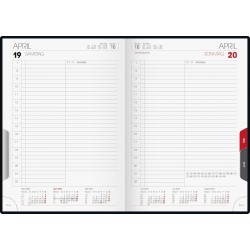 Br Agenda Datata Zilnic Brunnen A5 2025 Negru Metalic 76561905