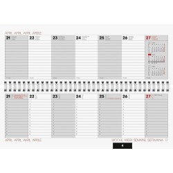 Br Planner Brunnen Saptamanal 2025 11*30cm Spira Coral 77261055