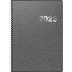 Br Agenda Datata Zilnic Brunnen A4 2025 Pp Spira Gri Metalic 78961905