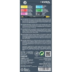 Fil Carioci Lyra Tip Pensula 2 Capete 6/set Culori Primare 6521060