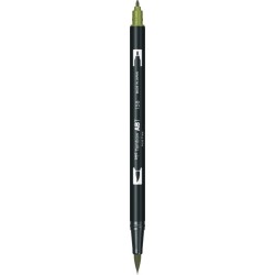 Con Marker Tip Acuarela 2 Capete Tombow Dark Olive Abt-158