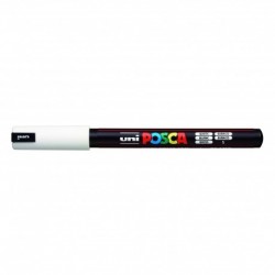 Marker Uni Posca Varf Metalic 0.7mm Pc1mr M839/34748 Alb