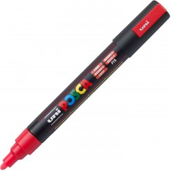 Leg Marker Uni Posca Universal 5m Rosu Fluorescent 1.8-2.5 Mm M1457
