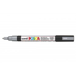 Marker Uni Posca Universal 3m Argintiu 0.9-1.3 Mm M439
