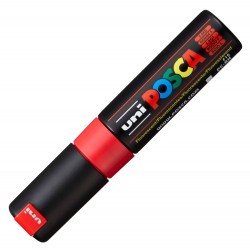 Leg Marker Uni Posca Pc-8k Universal Varf Tesit 8mm Rosu Neon M648