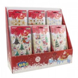 Dia Stickers Craciun 10*22cm Puffy Glitter 621136