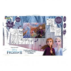 Dia Puzzle De Colorat 2 Fete 24 Piese 41*28cm Pg Frozen Ii 562500