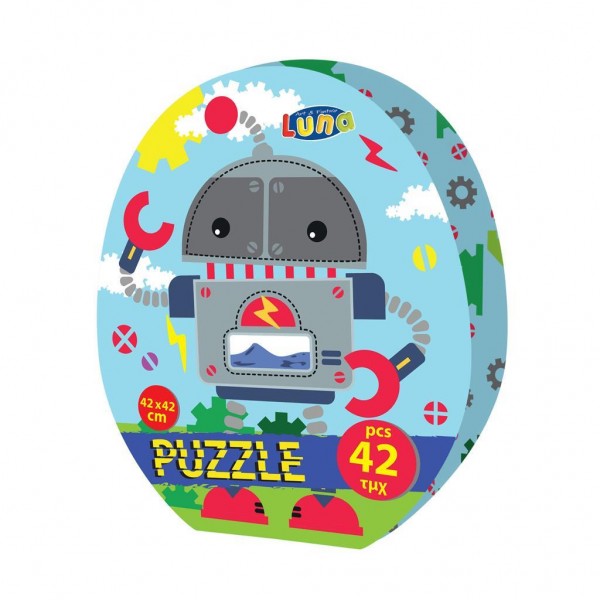 Dia Puzzle 42 Piese 42*42cm Robot 621741