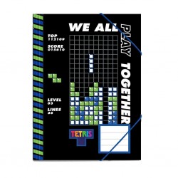 Dia Dosar Carton Cu Elastic 25*35cm Tetris 504056
