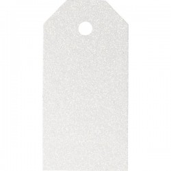 Cc Etichete 5*10cm 300g 20/set Glitter Alb 51001