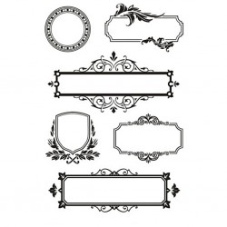 Cc Stampila Silicon Frames With Ornaments 11*15.5cm 240020