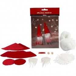 Cc Mini Kit Creativ Craciun Gnom Scandinav Velur Rosu 977401